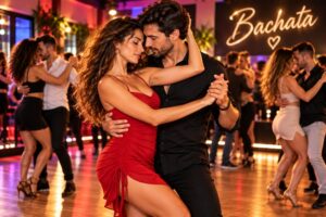 Romantische Bachata-Nacht im Tanzclub- Tanzkurs